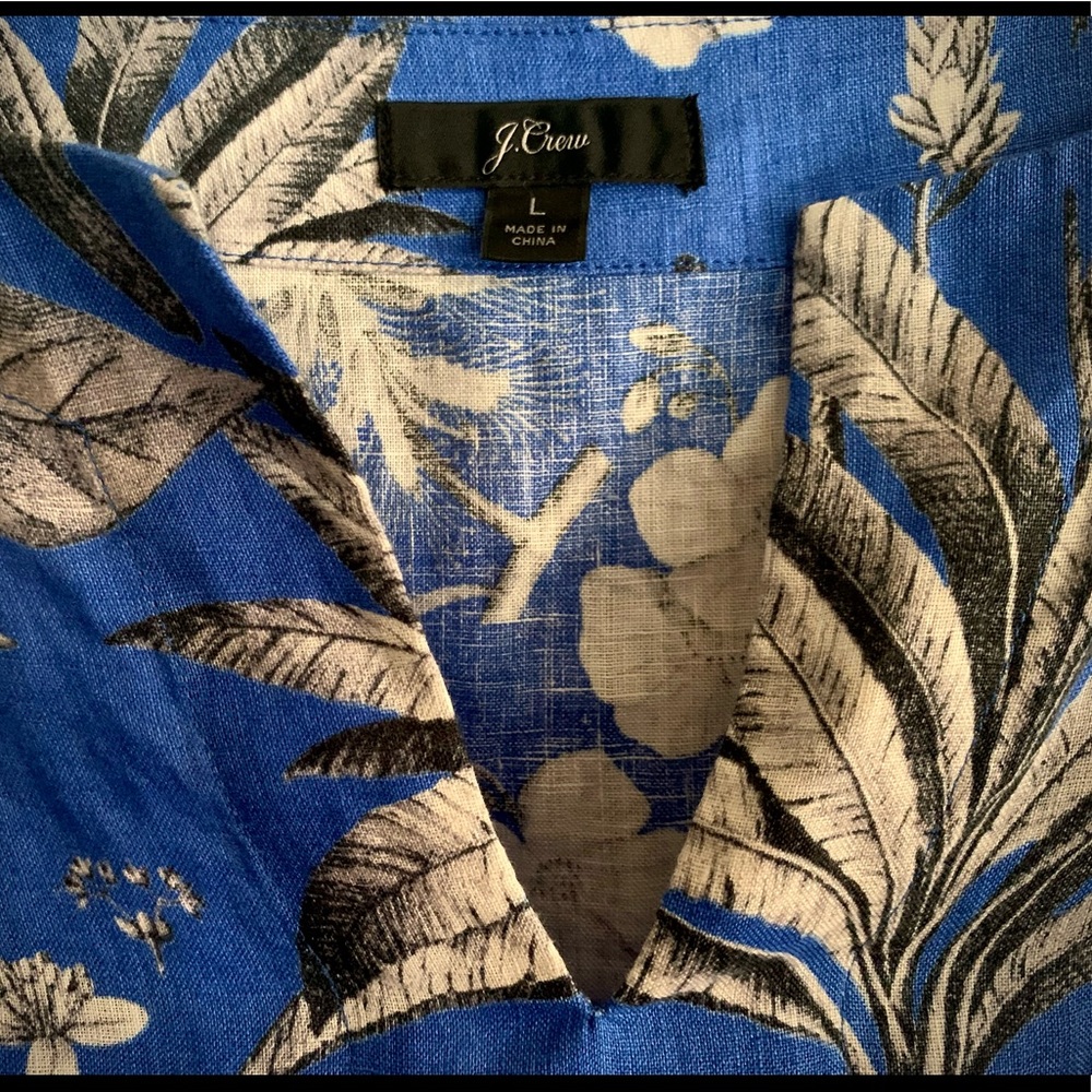 J Crew 100% Linen top